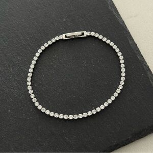 925 STERLING SILVER CZ TENNIS BRACELET